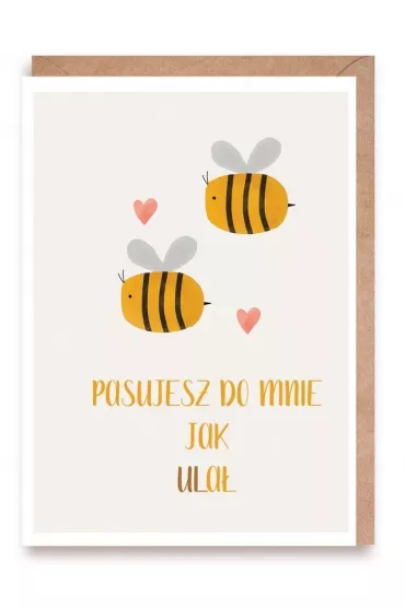 Cardie Walentynka Pszcz�ki + eko koperta