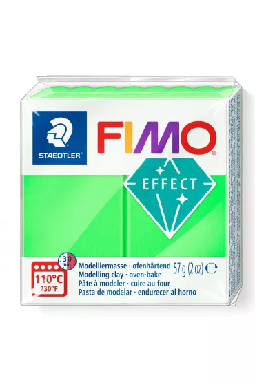 Staedtler Masa plastyczna termoutwardzalna Effect, neon zielony, 57g, kostka