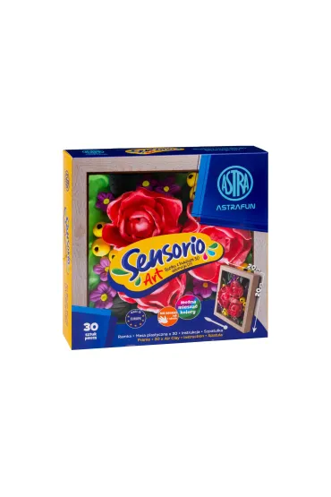 Masa plastyczna Sensorio Art Piwonie z ramk� 30 kolor�w Astra