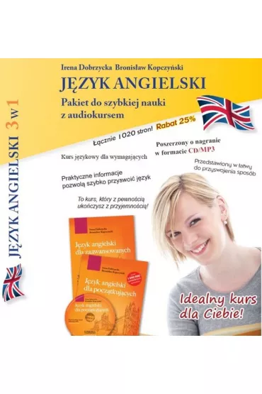 Angielski 3w1 - Pakiet II do szybkiej nauki z audiokursem - Bronis�aw Kopczy�ski, Irena Dobrzycka