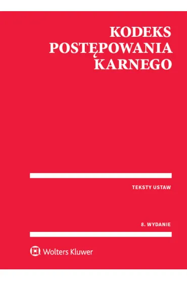 Kodeks post�powania karnego. Przepisy