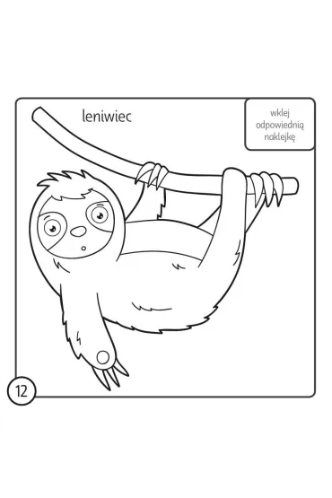 Kolorowanka z kredk� Egzotyczne zwierz�ta