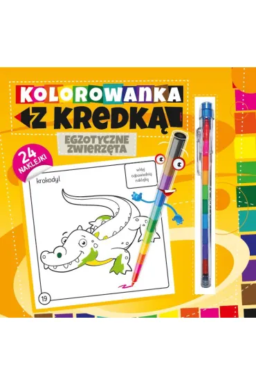 Kolorowanka z kredk� Egzotyczne zwierz�ta
