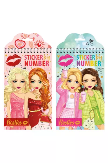 Besties wyklejanie po numerach r�owe Grafix