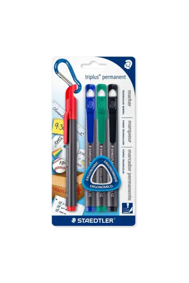 Staedtler Marker Triplus wodoodporny �ci�ta ko�c�wka 4 kolory