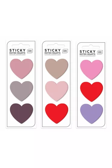 Interdruk Karteczki samoprzylepne Hearts mix 75 szt.