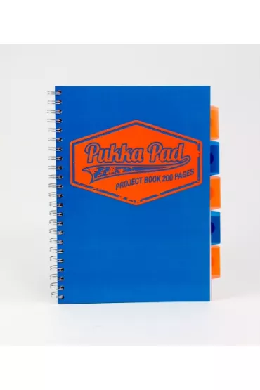 Pukka Pad Ko�ozeszyt A4 Project Book Neon Blue kratka 100 kartek