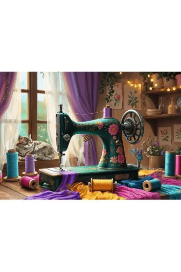 Puzzle 1000 el. Moja pracownia krawiecka Trefl