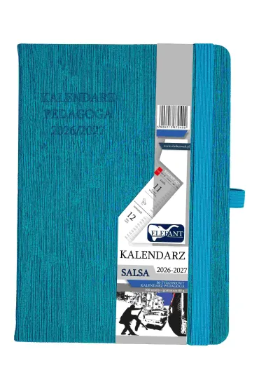 Kalendarz nauczyciela 2026/27 B6 tyg. turkusowy