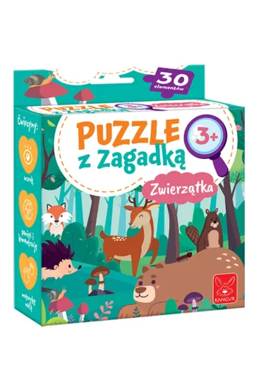 Puzzle 30 el. z Zagadk�. Zwierz�tka Kangur