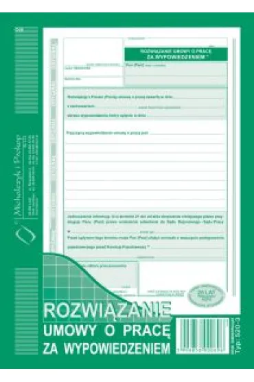 Rozwi�zanie umowy o prac� za wypowiedzeniem 520-3