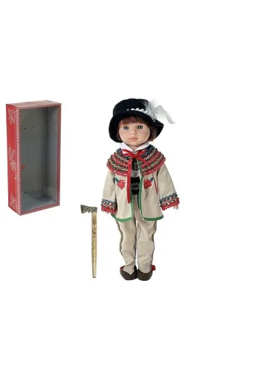 Lalka ch�opiec w stroju g�ralskim ludowym 38cm Adar