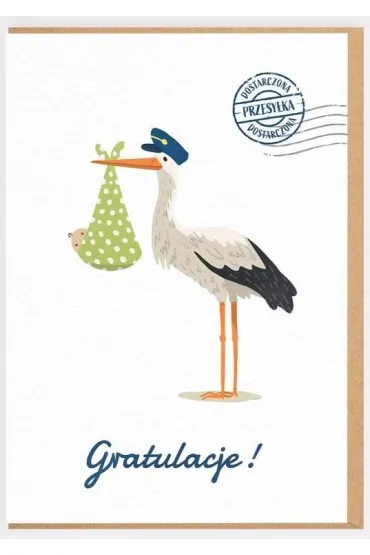 Nadwyraz.com Bocian kartka