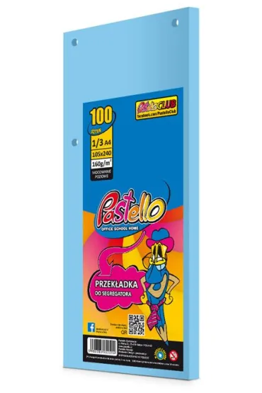 Pastello Przek�adka do segregatora 1/3 A4 100K IT120 nieb