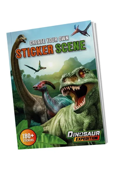 Ksi��ka z naklejkami A4 Dino Grafix