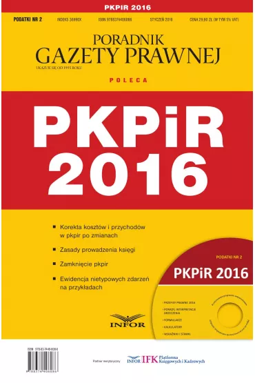 eBook Podatkowa Ksi�ga Przychod�w i Rozchod�w pdf - Infor Pl
