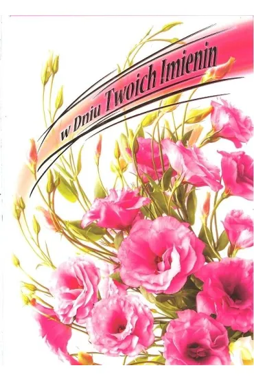 Art Nuvo Karnet B6 Kwiaty imieniny FF1284