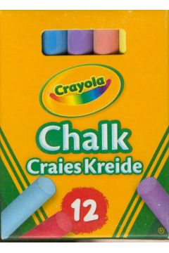 Crayola Kreda niepylca kolorowa 12 kolorw