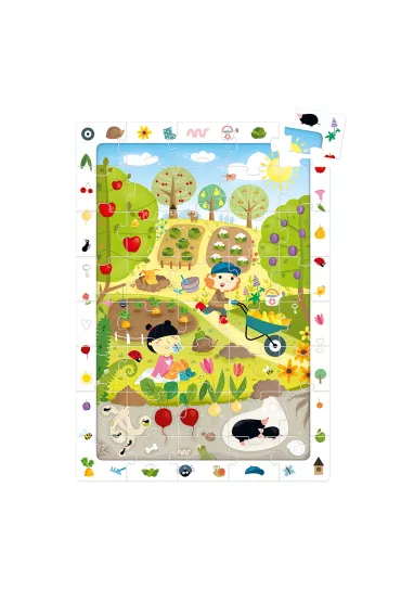Puzzle obserwacyjne 40 el. Ogr�d Bright Junior Media
