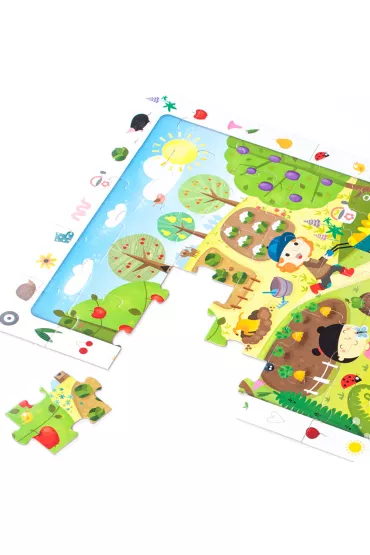 Puzzle obserwacyjne 40 el. Ogr�d Bright Junior Media