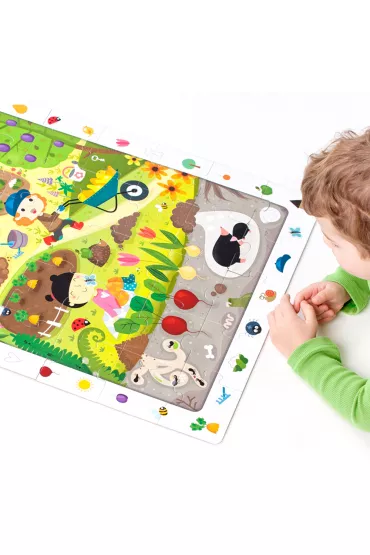 Puzzle obserwacyjne 40 el. Ogr�d Bright Junior Media