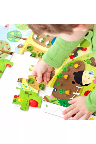 Puzzle obserwacyjne 40 el. Ogr�d Bright Junior Media