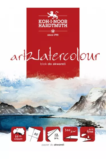 Koh-I-Noor Blok akwarelowy Art Watercolour A5 300 g 12 kartek