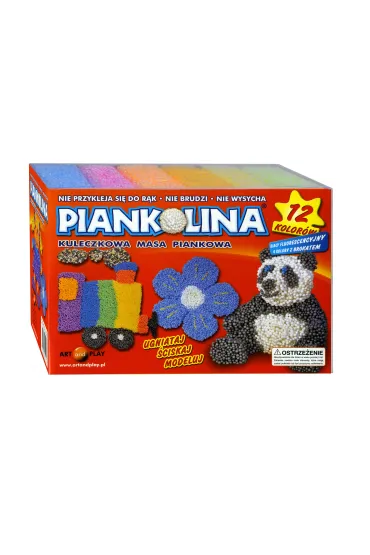 Pianka do modelowania fluorescencyjno-brokatowa 12kolor�w ART&PLAY 10001012 ART AND PLAY