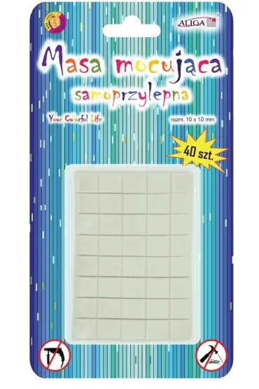 Aliga Masa mocuj�ca samoprzylepna 10x10x0,5mm 40 szt.