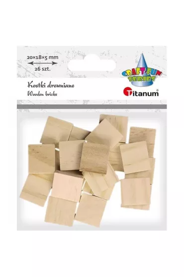 Titanum Kostki drewniane p�ytki 18 x 20 x 5 mm