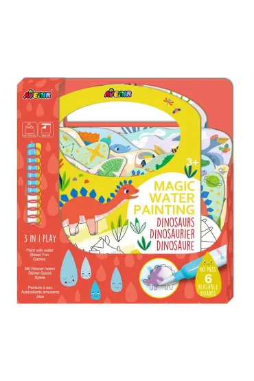 Magiczne wodne kolorowanie- dino