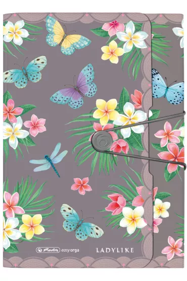 Herlitz Teczka rozk�adana A4 PP Ladylike Butterflies