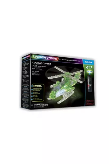Laser Pegs 4 in 1 Combat Copter