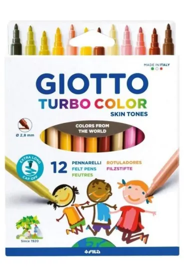 Markery Turbo Color Skin Tones 12 kolor�w GIOTTO