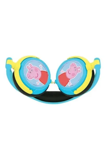Sk�adane s�uchawki przewodowe stereo �winka Peppa z g�o�no�ci� bezpieczn� dla dzieci Lexibook HP015PP