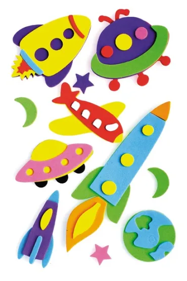 Craft with Fun Ozdoba dekoracyjna piankowa Pojazdy UFO