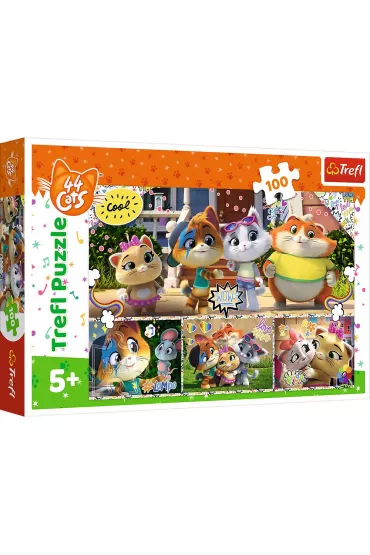 Puzzle 100 el. Zgrana ekipa przyjaci� Trefl