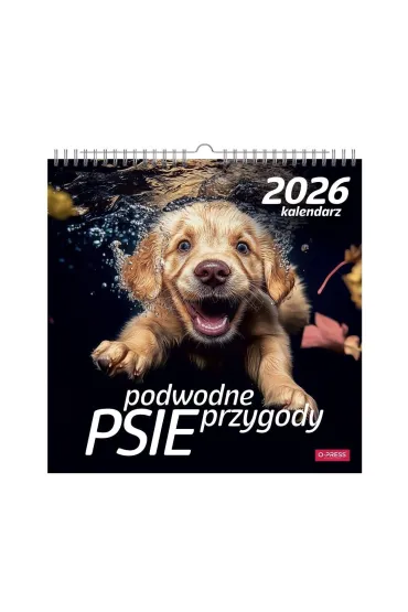 Opress Kalendarz 2026 wieloplanszowy kwadrat Psy pod wod�
