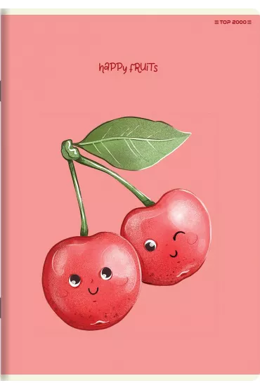 Top-2000 Zeszyt A5 Fruits dwie linie, 70g 16 kartek