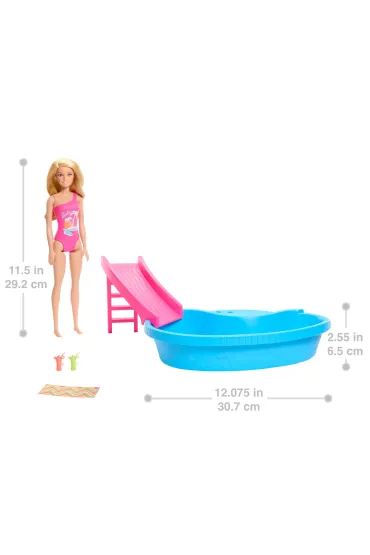 Barbie. Basen z lalk� i akcesoriami Mattel