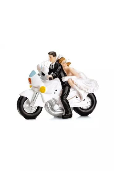 PartyDeco Figurka Para M�oda na motorze 11.5cm