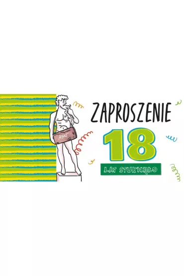 Henry Zaproszenie Urodziny 18 Ch�opak 5 szt.