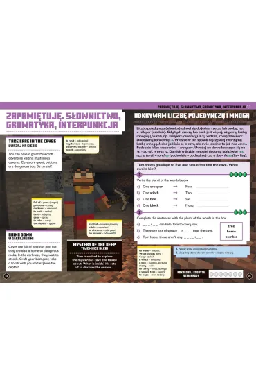Minecraft. J�zyk angielski. Megazadania 7+ - Dan  Whitehead, Jon  Goulding