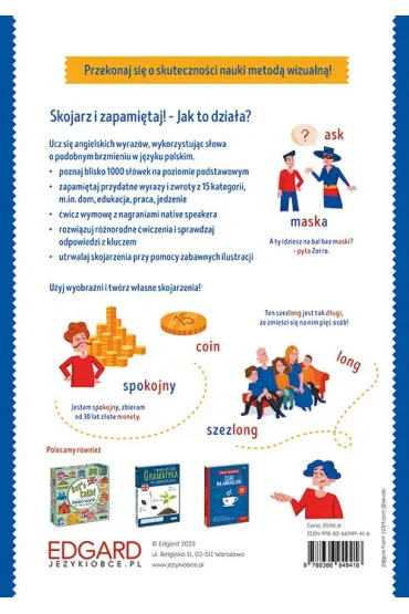 EDGARD. Angielski. Skojarz i zapami�taj wyd. 2022 - Marcin Frankiewicz, Joanna  Brodziak