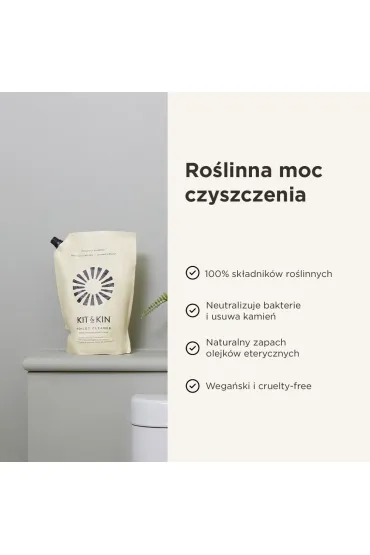 Kit and Kin Naturalny p�yn do czyszczenia toalety, o zapachu sosny i cedru 1 l