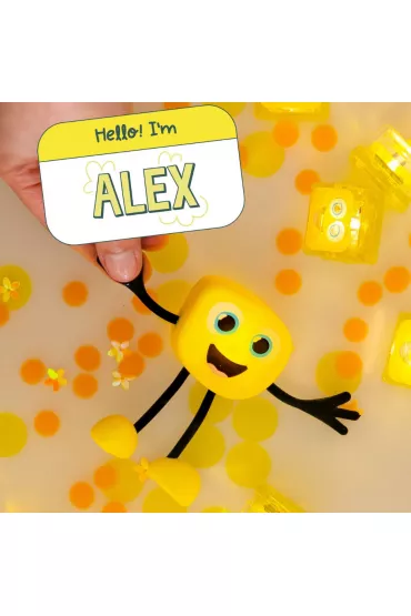 Glo Pals Posta� do k�pieli Alex - zestaw z dwiema kostkami sensorycznymi �wiec�cymi w wodzie