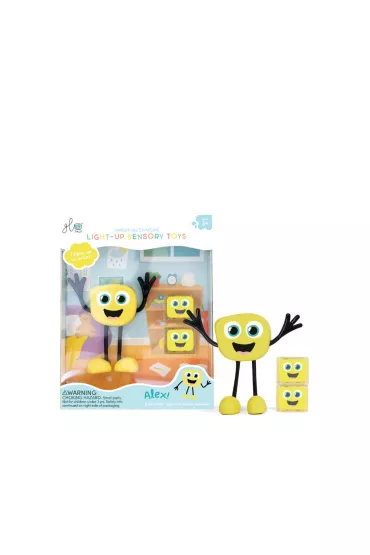 Glo Pals Posta� do k�pieli Alex - zestaw z dwiema kostkami sensorycznymi �wiec�cymi w wodzie