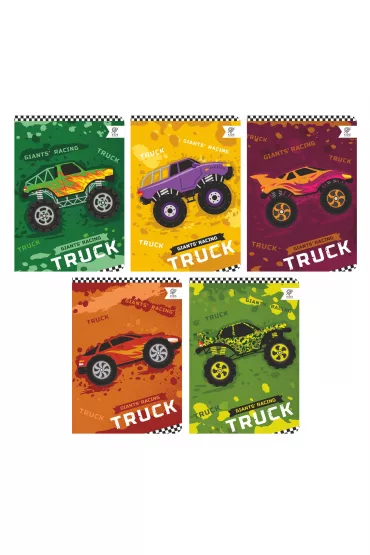 Elanders Zeszyt A5 16 kartek kratka Cars 10szt