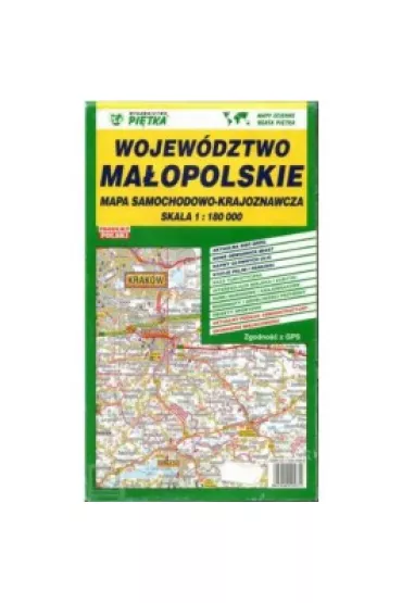Wojew�dztwo Ma�opolskie 1:180 000 mapa samochodowa