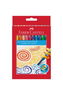 Faber-Castell Kredki woskowe wykrcane 12 kolorw